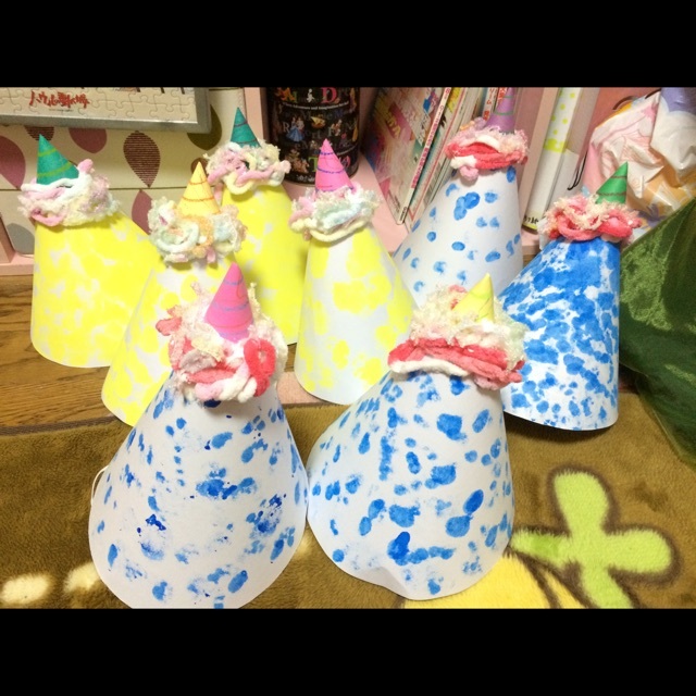 節分 毛糸で作る髪の毛がポイント！三角帽子の「鬼 おに のお面」-工作 ASOPPA！レシピ - あそっぱ