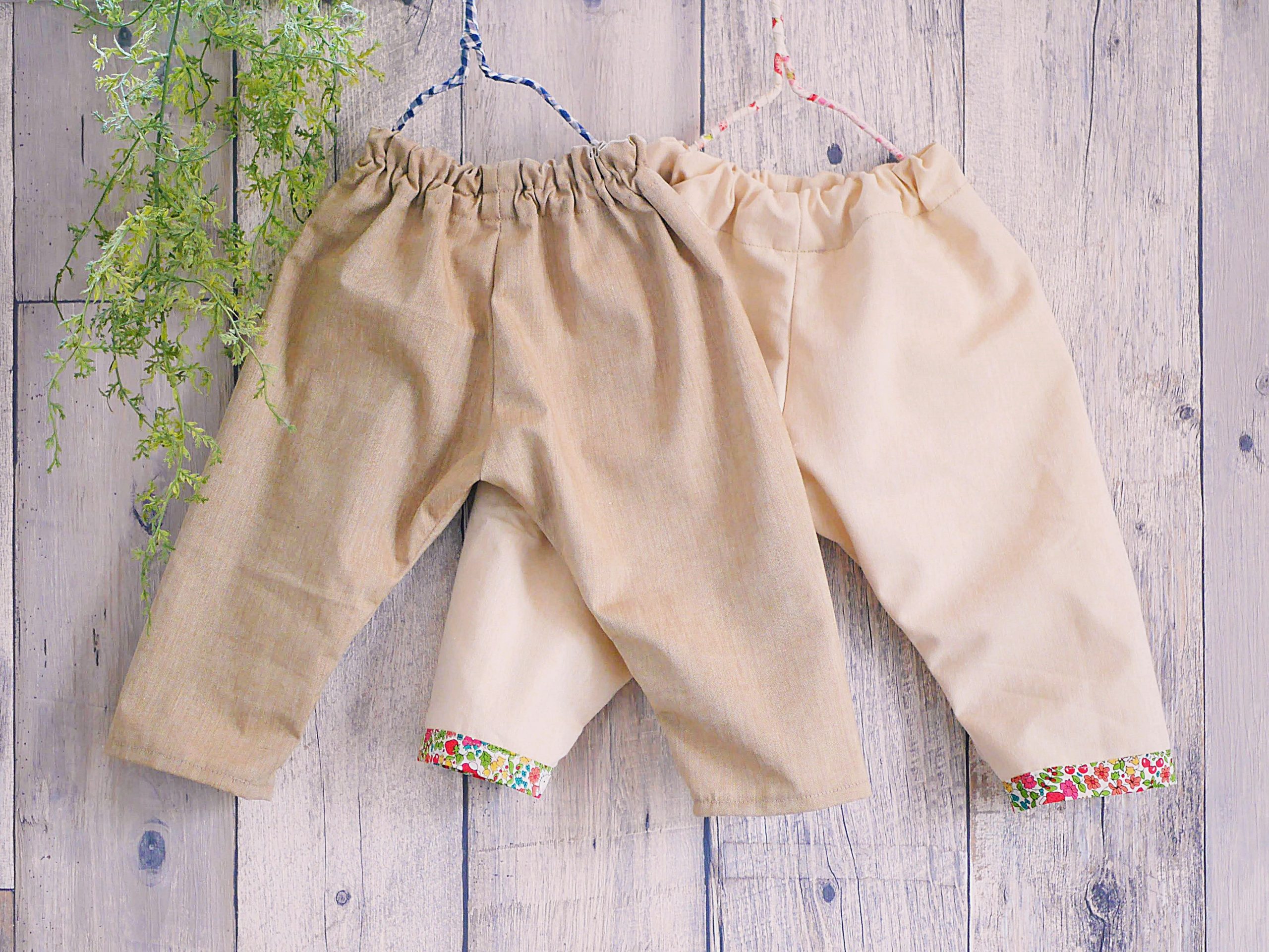 子供用ショートパンツの作り方80-90・110サイズの型紙を使用 - わくわく♪ハンドメイド