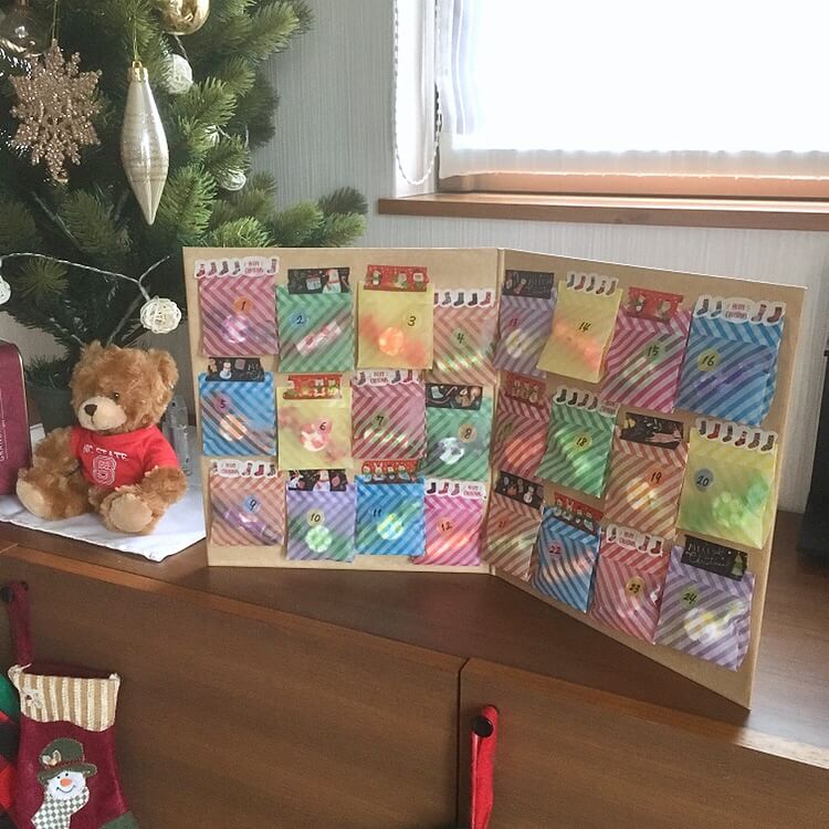 材料は100均で全て揃う!おしゃれで可愛い『アドベントカレンダー』の作り方まひまり
