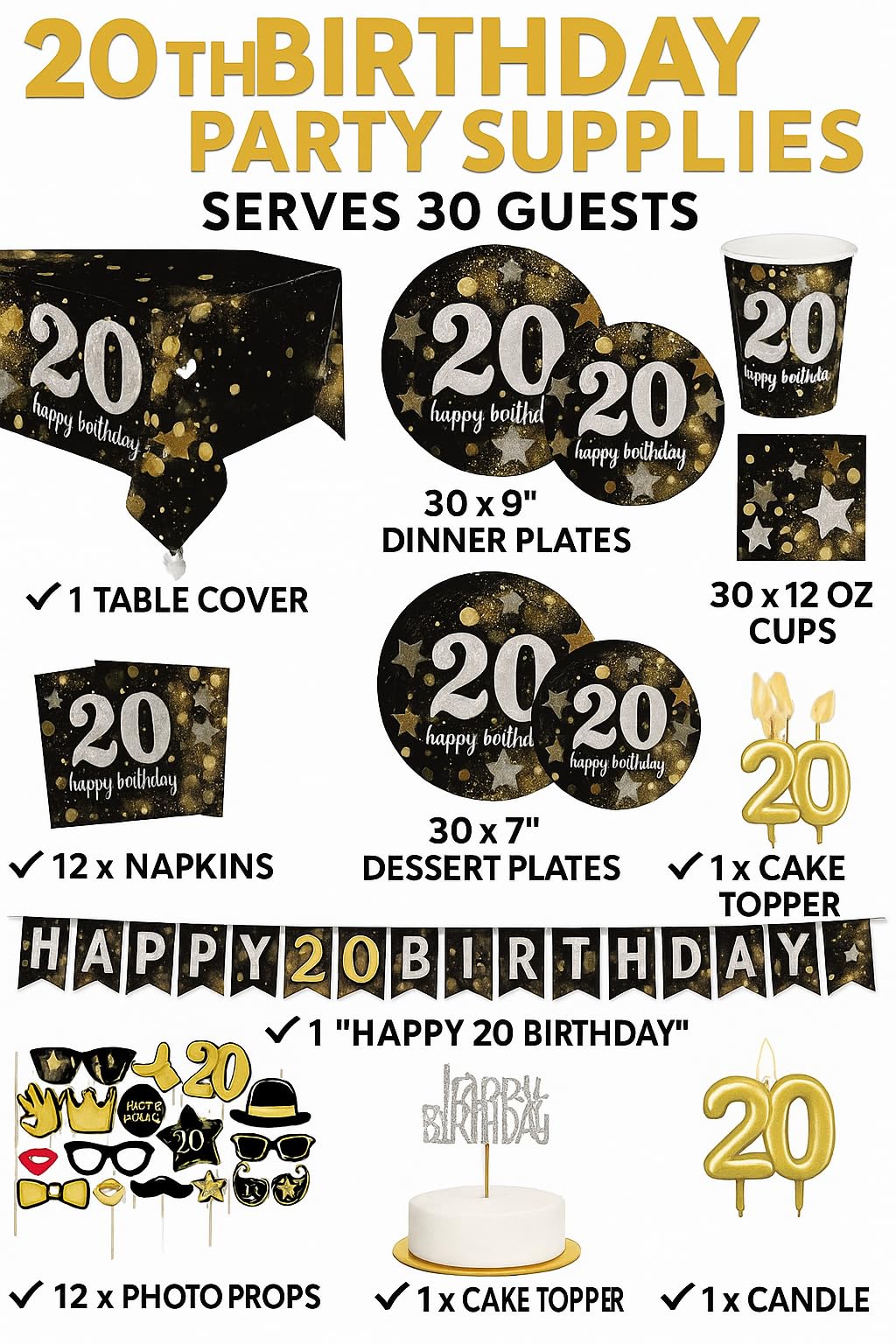 Happy Birthday Message Plate Ideas
