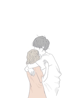 後ろから抱きしめるレズビアンカップルのイラスト - 2人のベクターアート素材や画像を多数ご用意 - 2人, 女性, 女性のみ - iStock