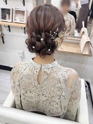 50代女性でも簡単！自分でできる結婚式髪型アレンジ方法まとめPourVousブログパーティードレス専門店