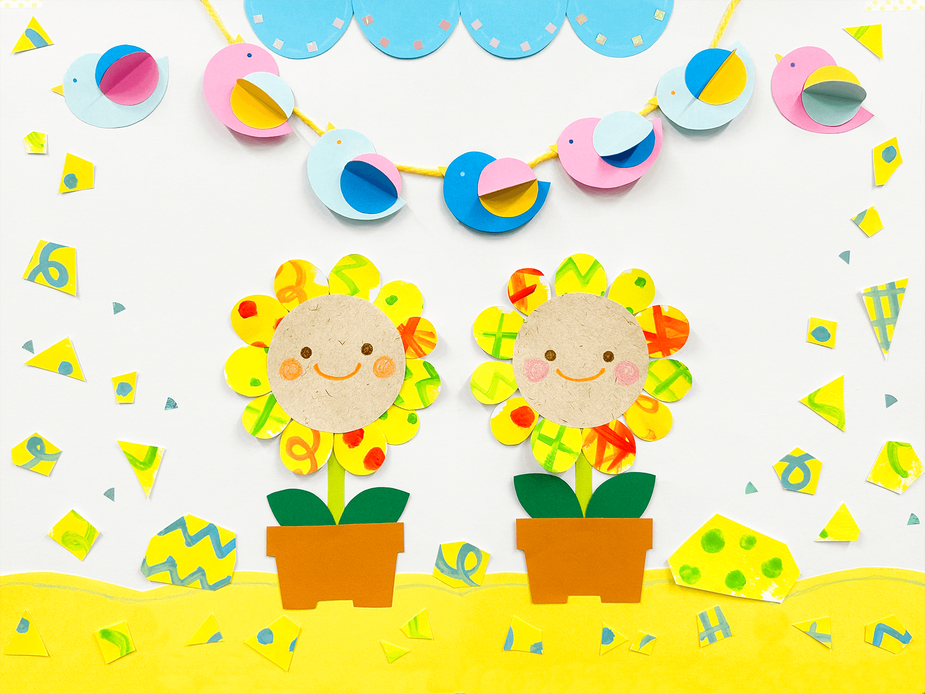 夏の製作 7月・8月に使える0歳児・1歳児・2歳児の製作遊び15選！花火やかき氷などの壁面アイデアも保育士の転職・採用は 保育士バンク！