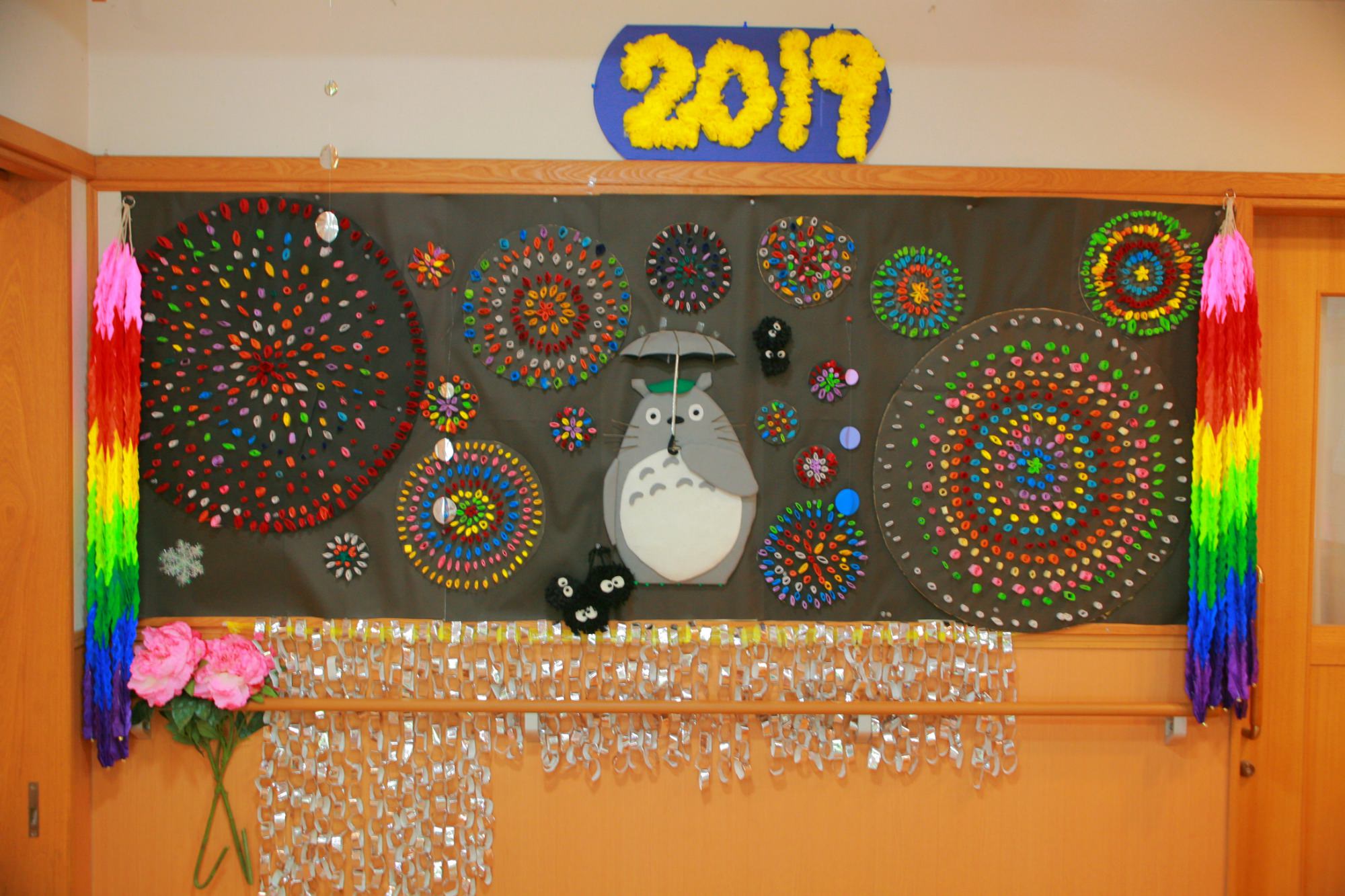 簡単✨100均折り紙 風鈴の作り方🎐夏の壁面飾り すぐできる オシャレに清涼感UP