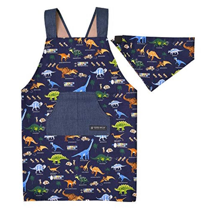 子供用エプロンの作り方 150～160サイズ かぶるだけで簡単着脱型紙なしで作れますキッズエプロン