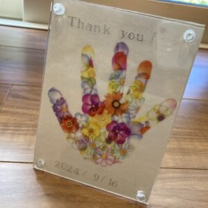 敬老の日のプレゼントを作りました 5歳児