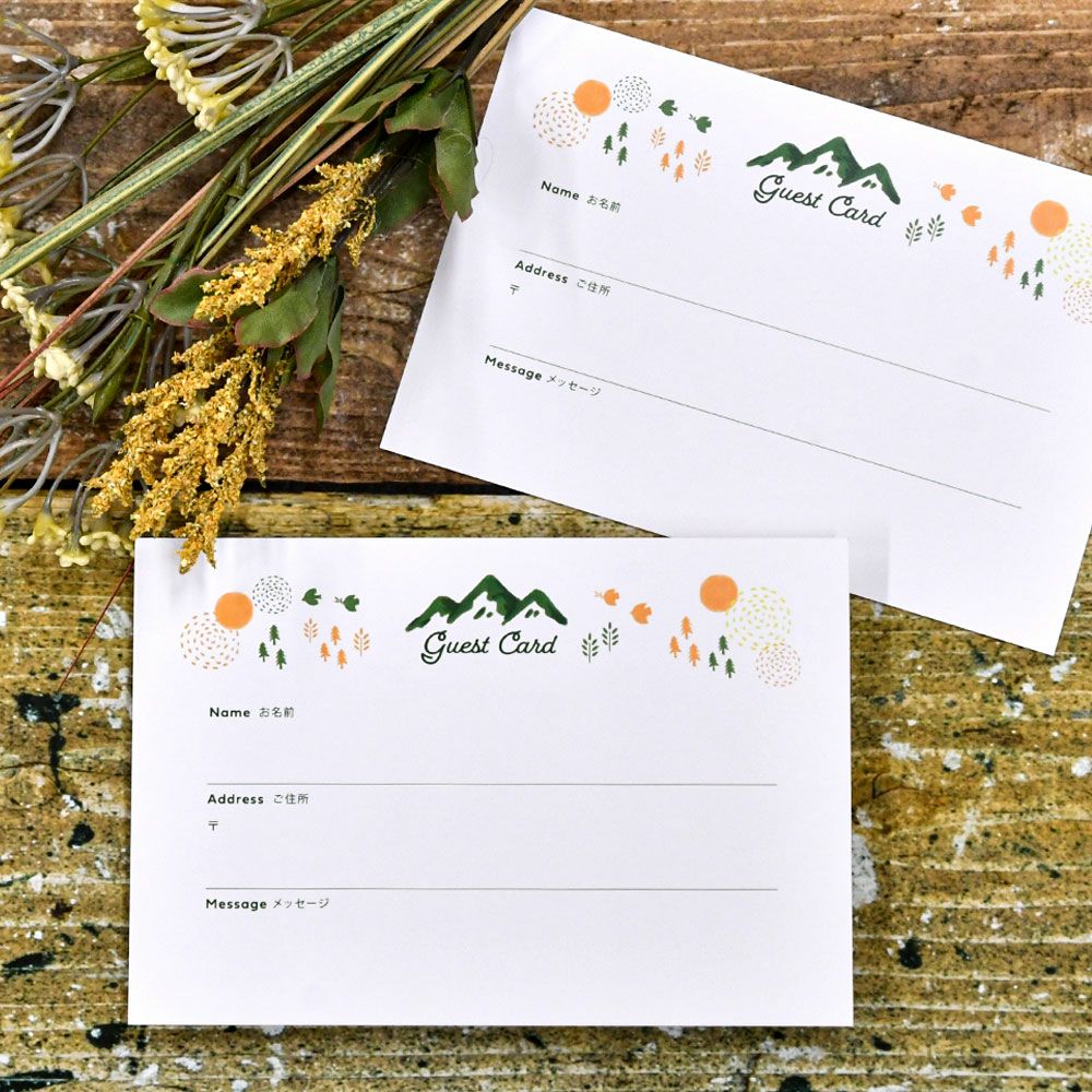 結婚式の芳名帳>ゲストカード派が増えているって本当? - おしゃれな結婚式小物が何でも揃う通販サイト ファルベ