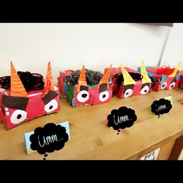 鬼のお面ダウンロード無料節分の保育園制作にかわいい鬼と怖い鬼手作りお面保育教材無料型紙登録不要の