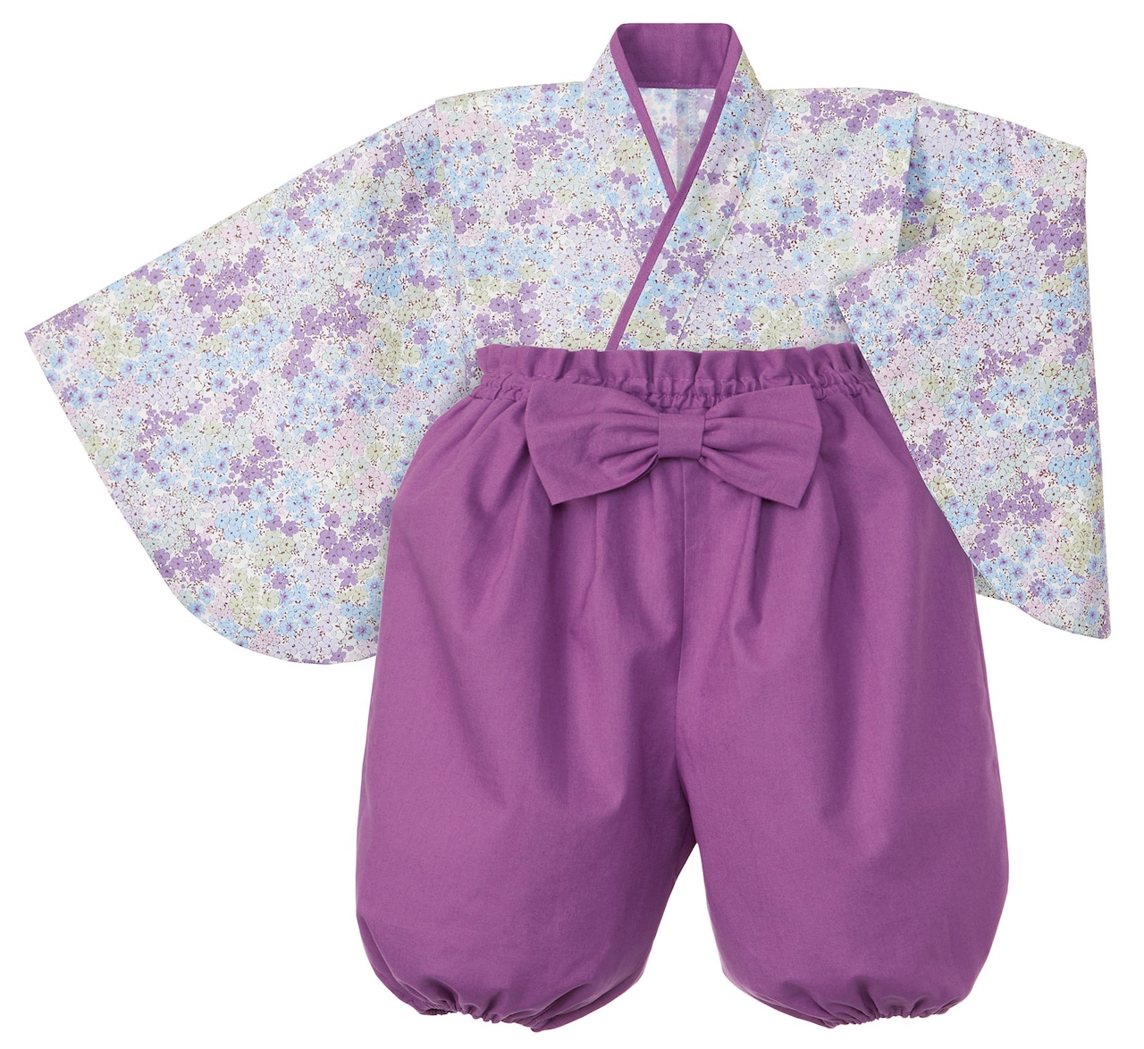 ベビー袴赤ちゃん用 袴の着物作り方 60‐70㎝ 型紙なしで作れる