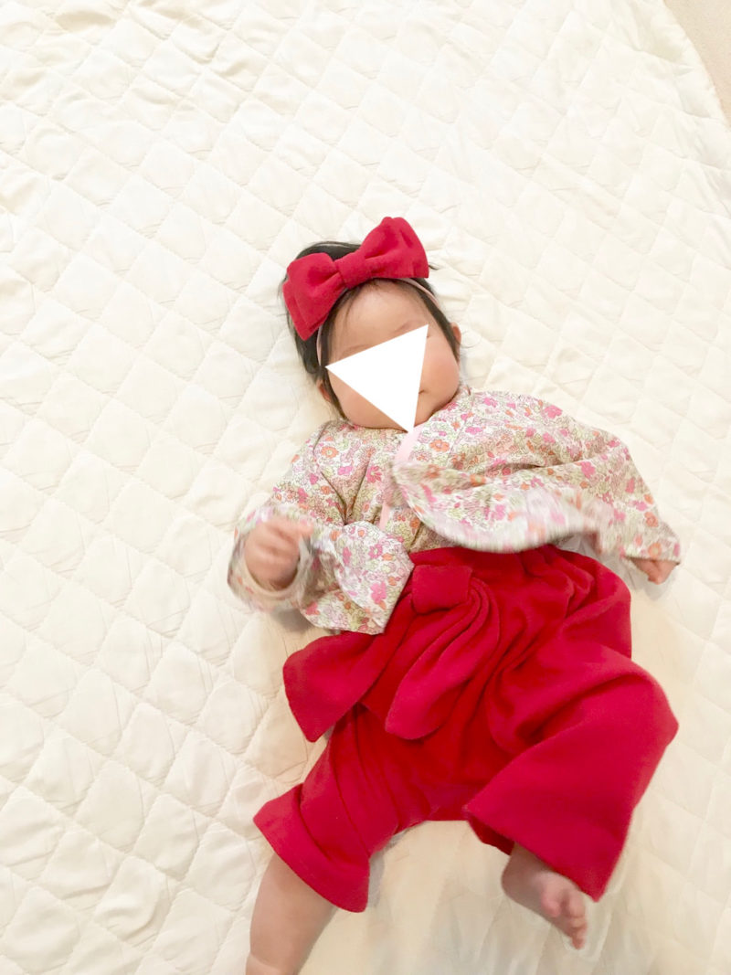 はかま 女袴子供120サイズ 型紙 作り方コスプレ衣装 無料型紙 でぃあこす