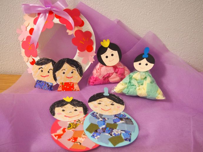 ひな祭り製作！！ぽかぽか森の小さなおうち