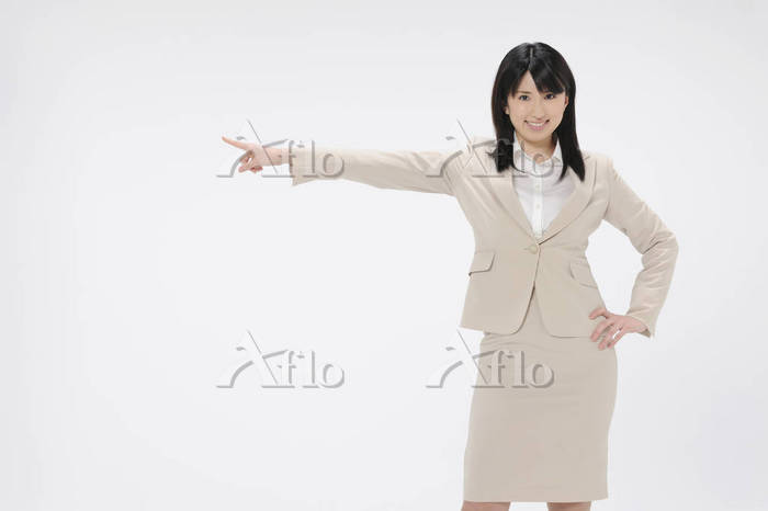 指差し 若い女性 ポーズのイラスト素材25520198- PIXTA