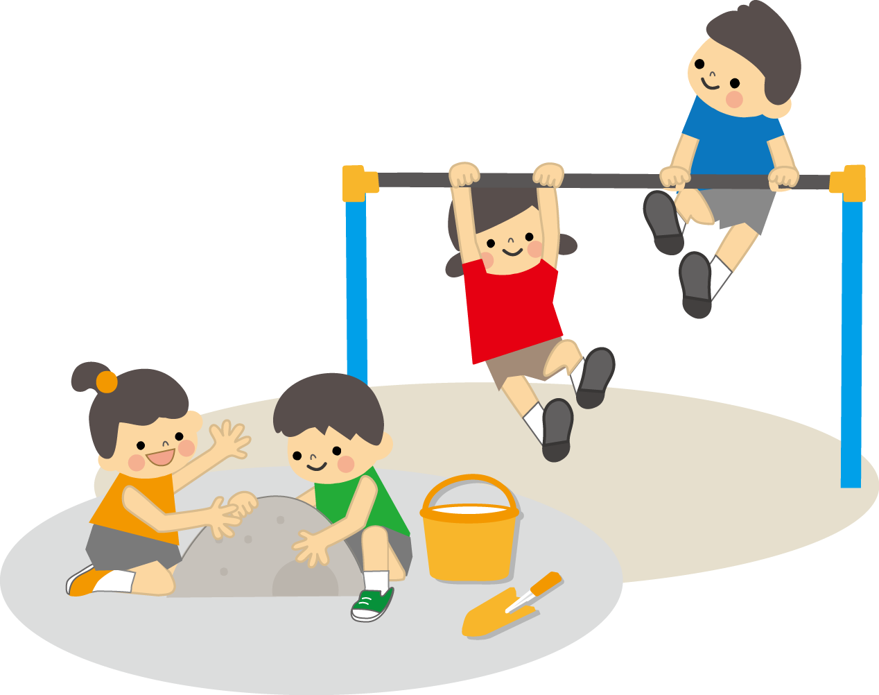 ラインとこどものイラスト 無料のイラスト