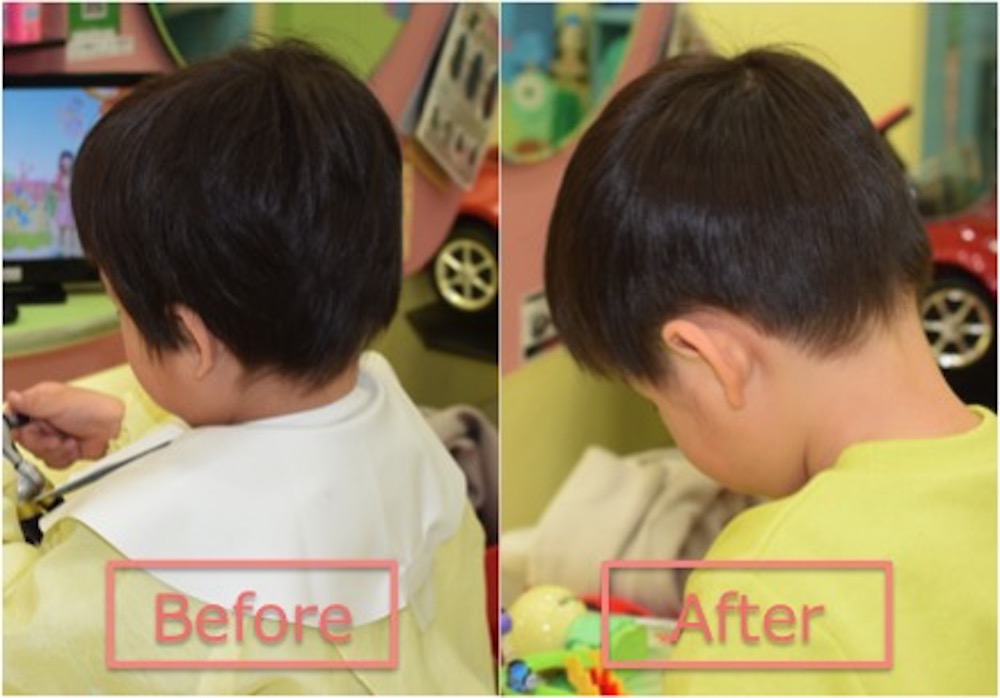 前髪軽めのおしゃれマッシュルームヘア おうちでキッズヘアカット＆アレンジHugKum はぐくむ