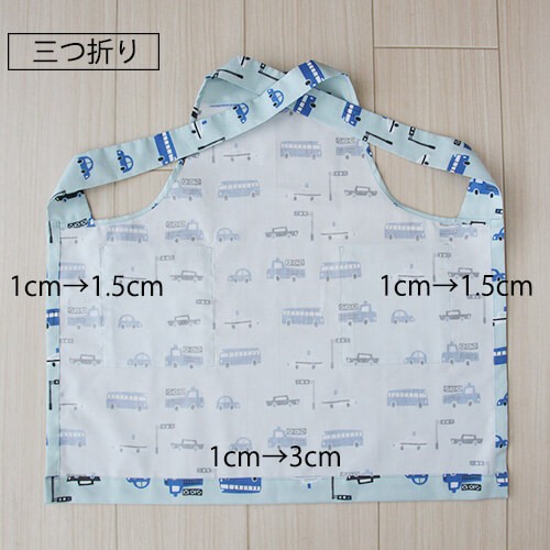 こども用『フリルエプロン』の作り方mamana