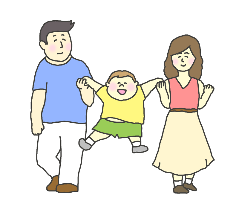 子供と手をつないで歩く母親 育児 親子のイラスト素材58361681- PIXTA