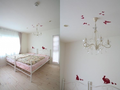 プリンセスルームの漫画ベアウォールライト、モダンな18W導入された壁のふけ、子供用部屋の装飾的な雰囲気の光、白いシンプルなアクリル照 漫画プリンセスの 子供部屋用壁紙 - 剥がして貼るだけ - Etsy 日本