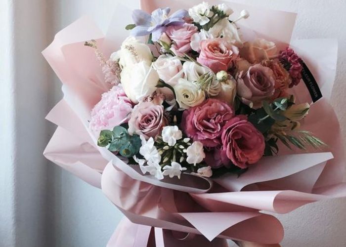 両親の銀婚式に花束プレゼント花のある暮らしを贈る・ラグジュアリーフラワ