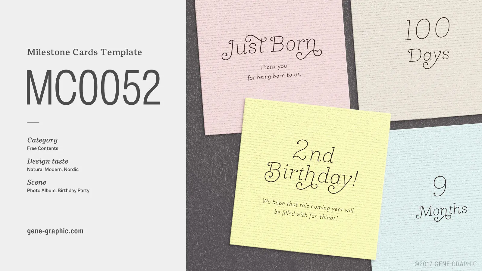 ダウンロード無料 デザイナー作のシンプルな月齢カード マンスリーカード ♡ - コトノハデザインブログ