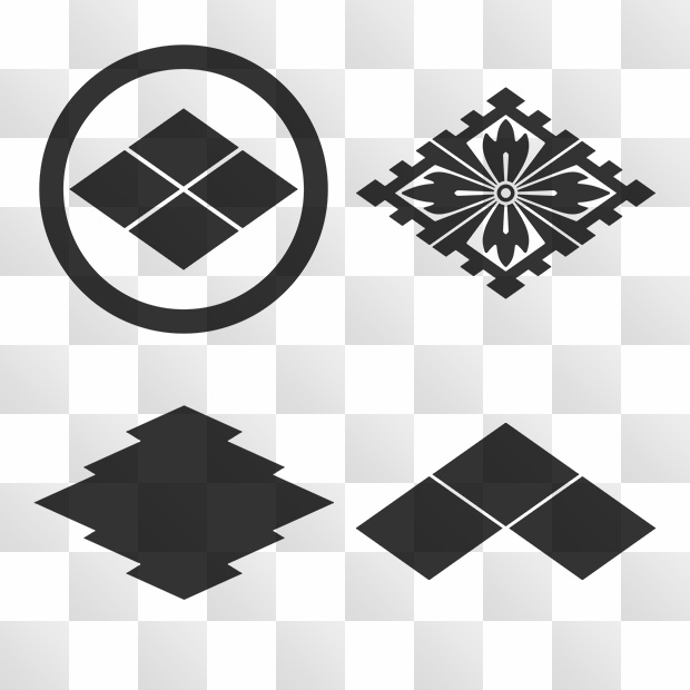 溝口菱意味や由来の解説。武将 家系のルーツ 地域についても家紋の発光大王堂