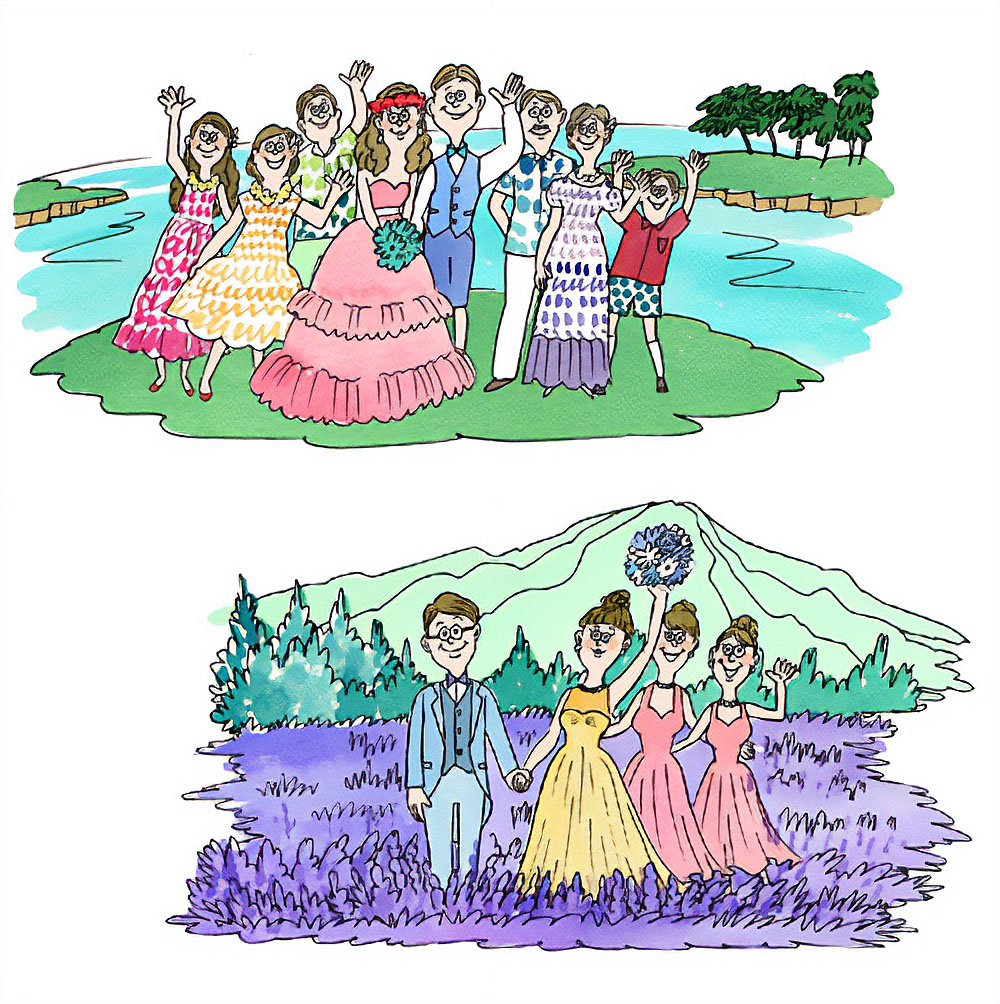 無料イラスト6人家族パブリックドメインQ：著作権フリー画像素材集