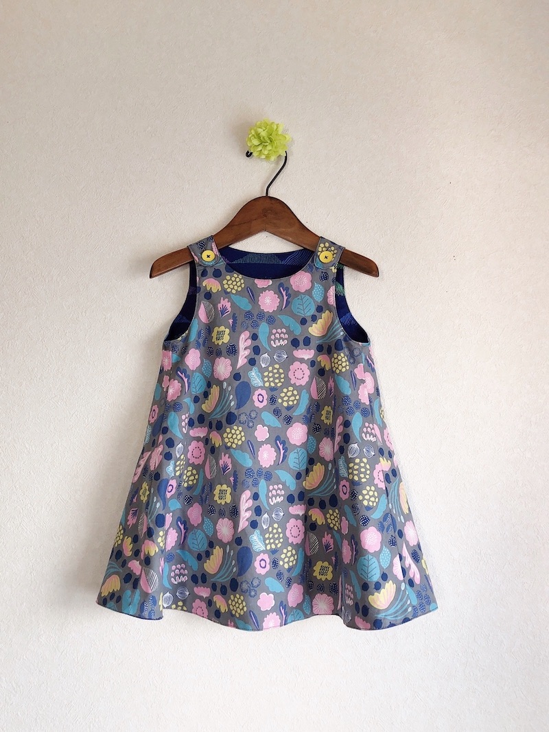 ハンドメイド 春の女の子ワンピース 無料型紙あり- ハンドメイド洋裁ブログ yanのてづくり手帖-簡単大人服・子供服・小物の無料型紙と作り方