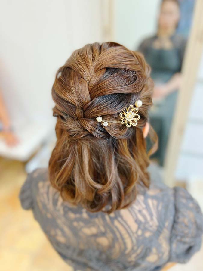 長さ別 動画あり＊お呼ばれに最適！キレイめハーフアップ＊ウェディングニュース