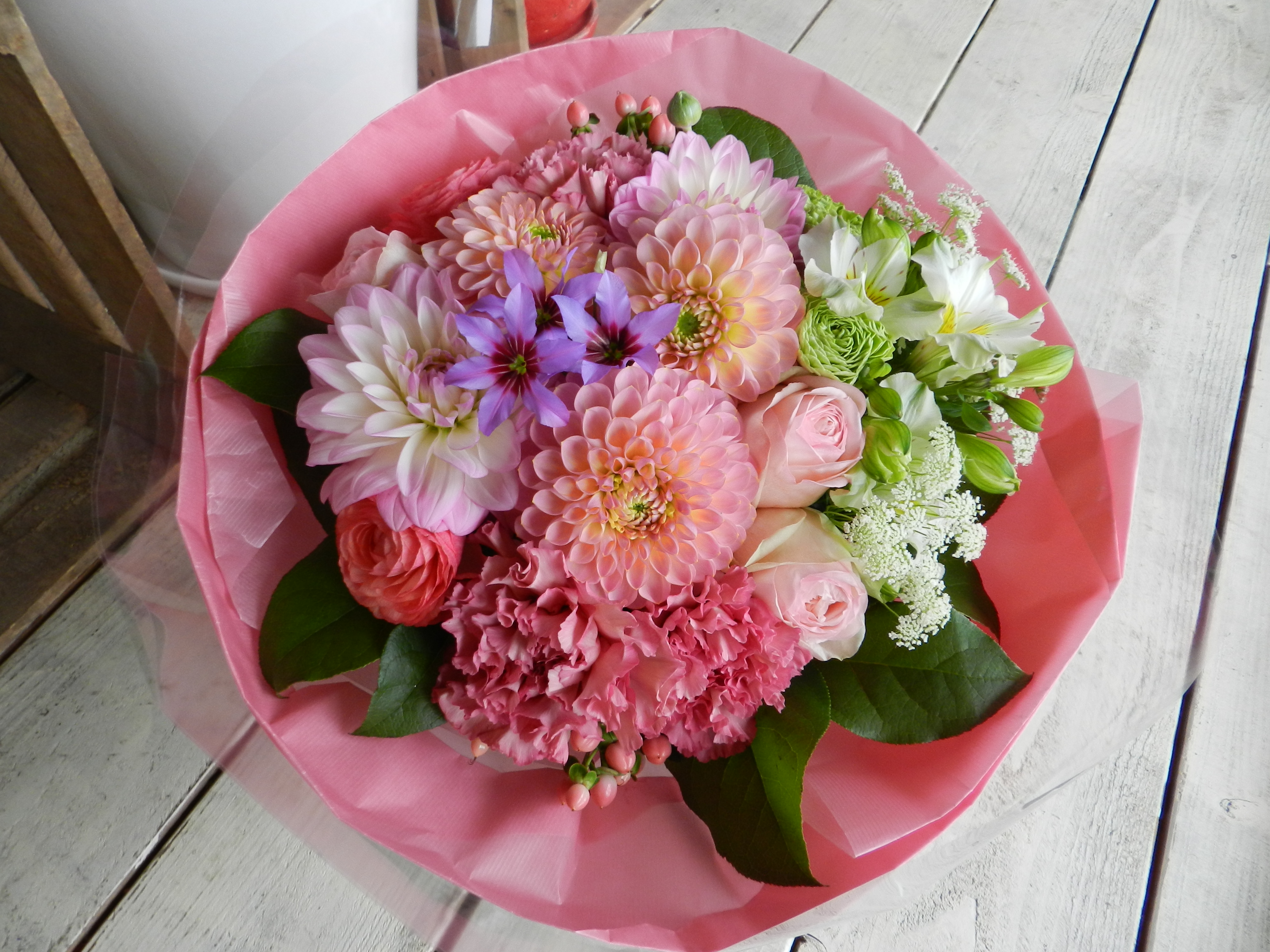 両親贈呈用花束ブライダルユニーク