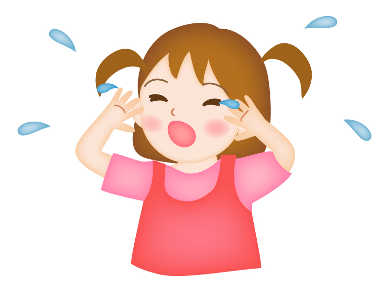 泣く女の子のイラストかわいいフリー素材集 いらすとや
