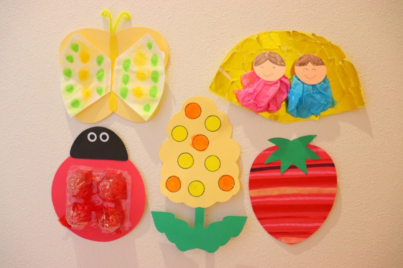 壁面製作 2歳児 幼保連携型認定こども園 花園幼稚園