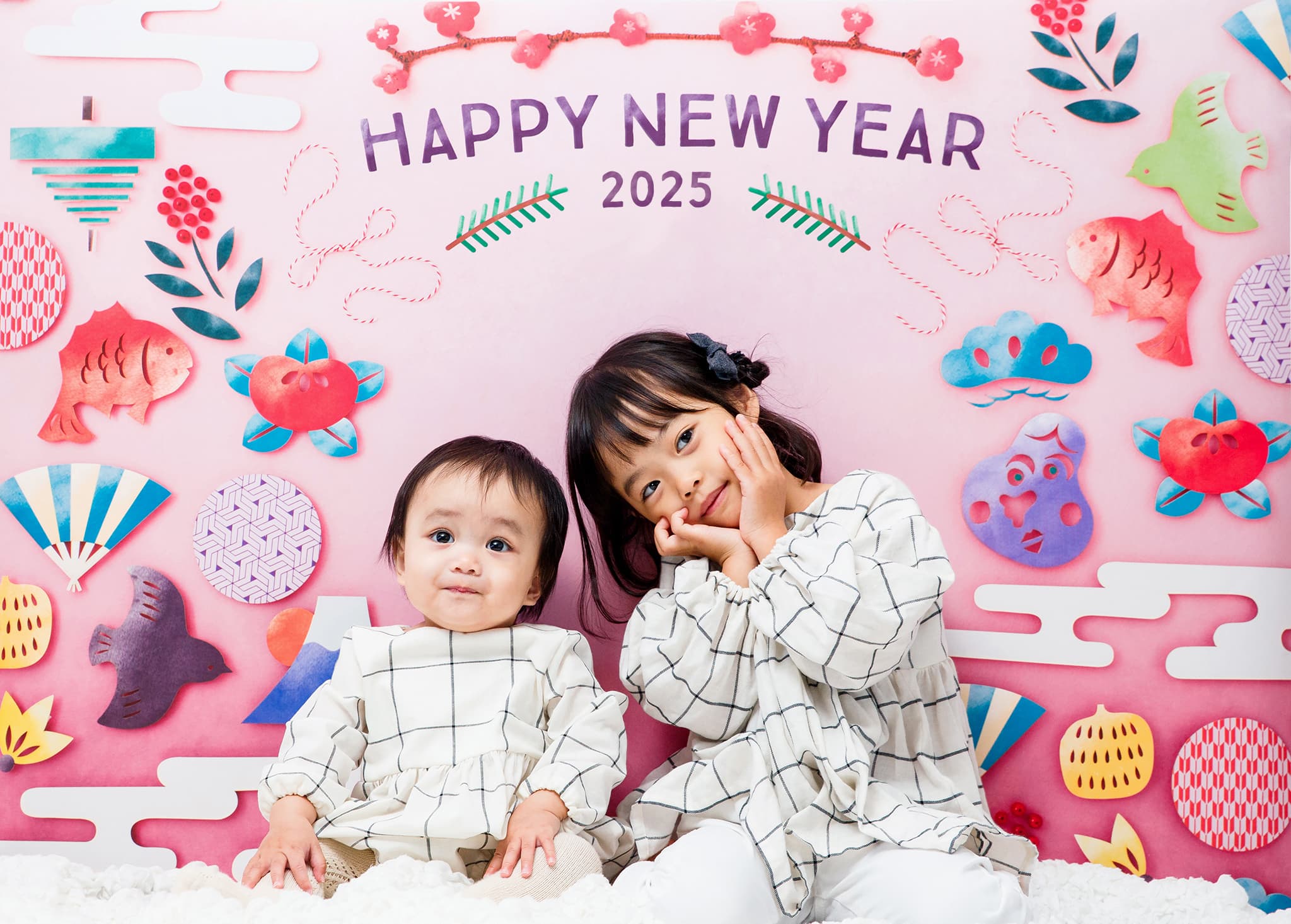 子供向けの年賀状素材一覧│年賀状2025 令和7年・巳年・へび 無料素材