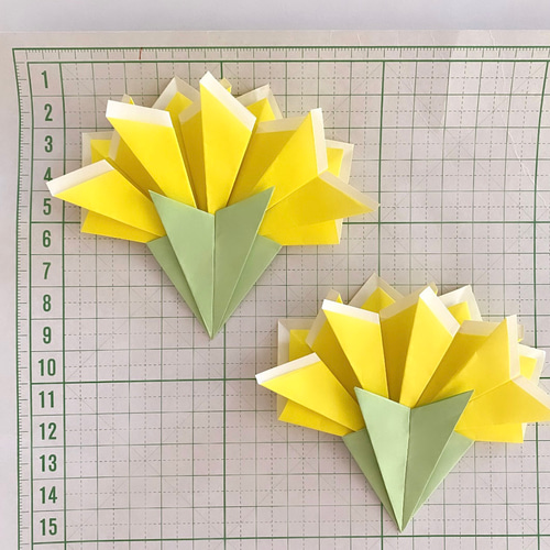 折り紙 母の日のカーネーションいっぱい 折り方、作り方 - 折り紙の簡単な折り方