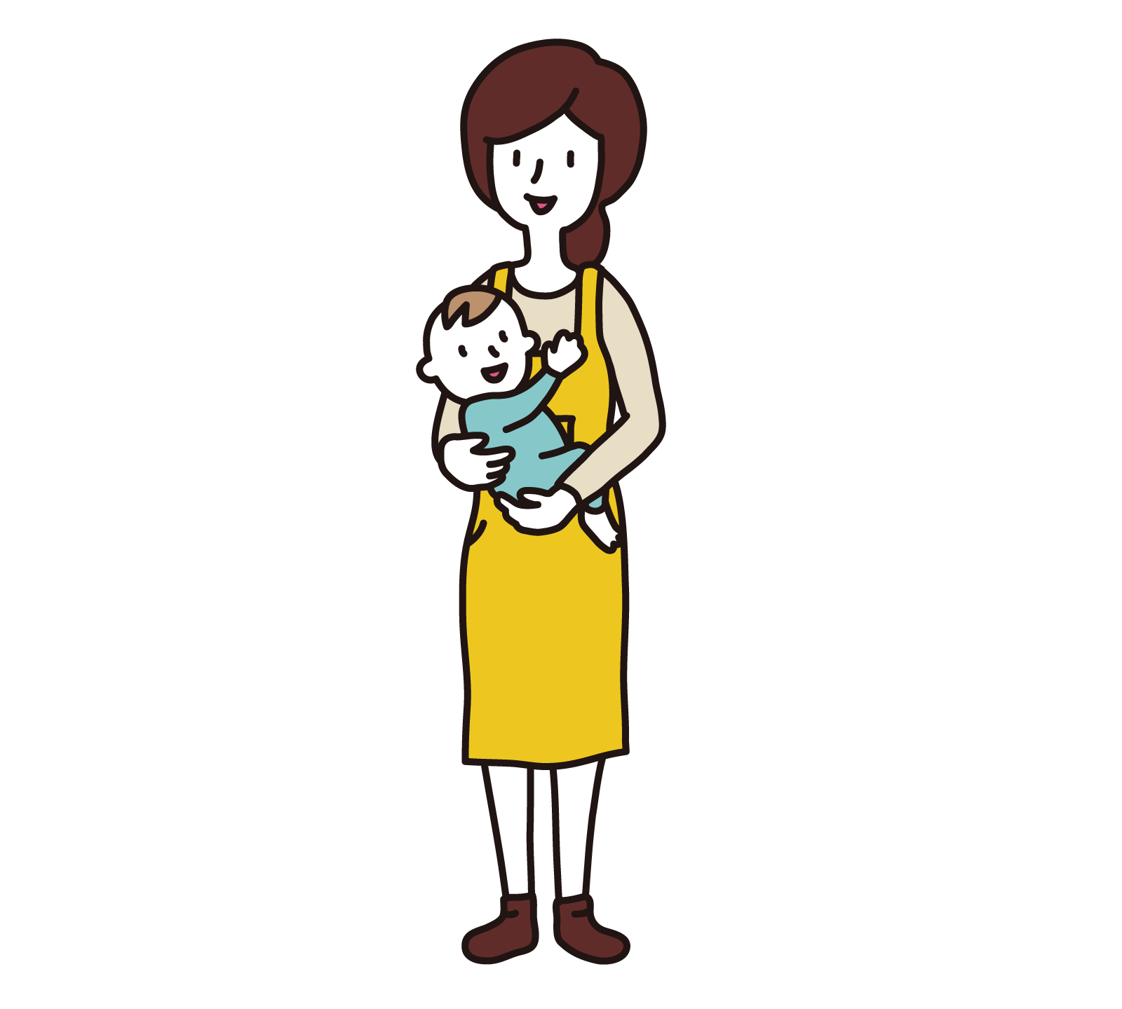 赤ちゃんを妊娠しているお母さんのイラスト の Stock ベクターAdobe Stock