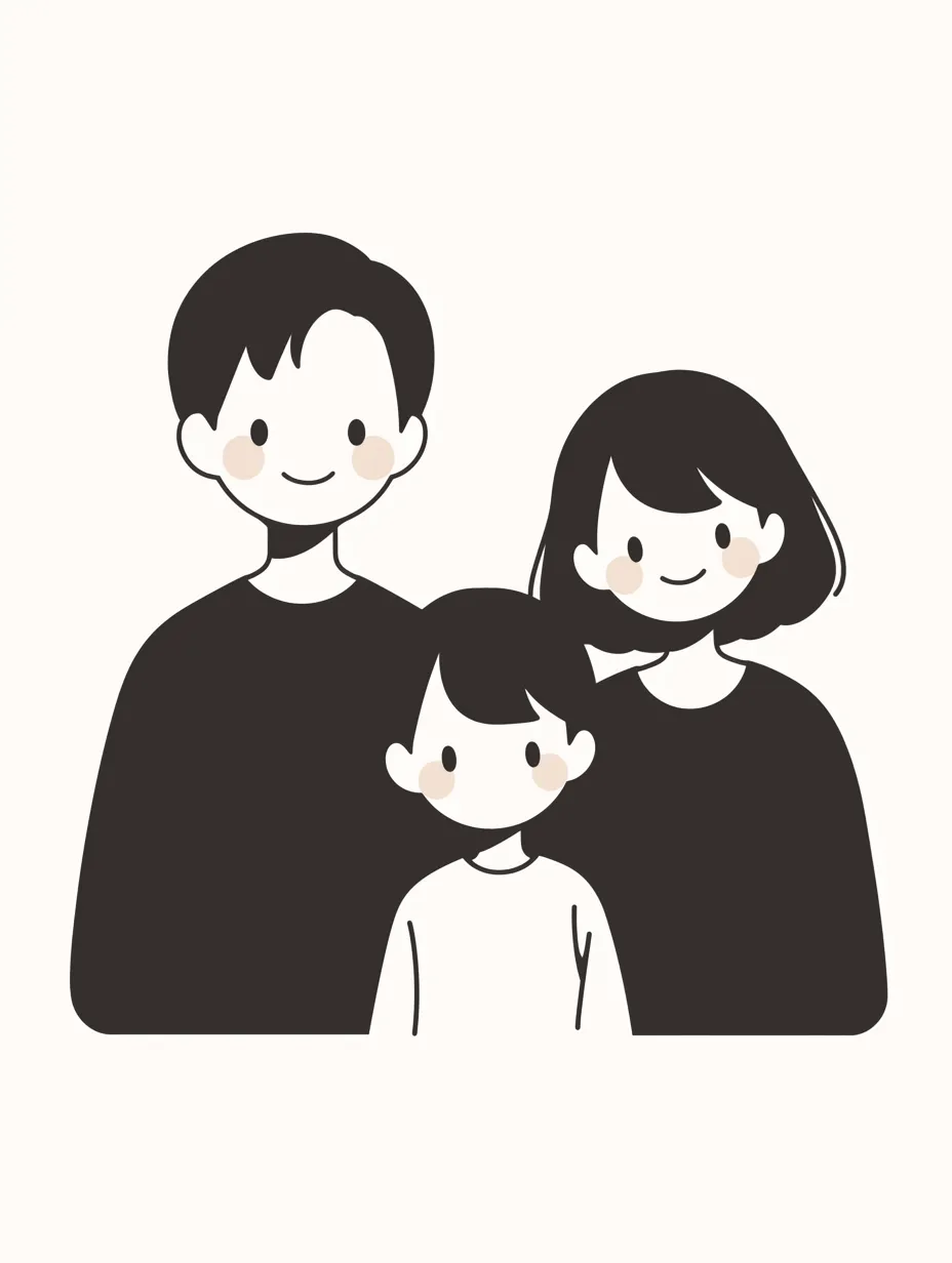 家族 仲良しファミリー 家族のイラスト かわいい系イラスト イラスト素材6137830- フォトライブラリ