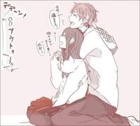 座って抱っこ カップルTikTok