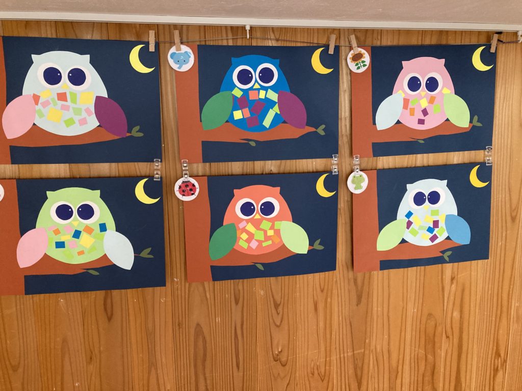 2歳児 鬼のお面作り 焼津園