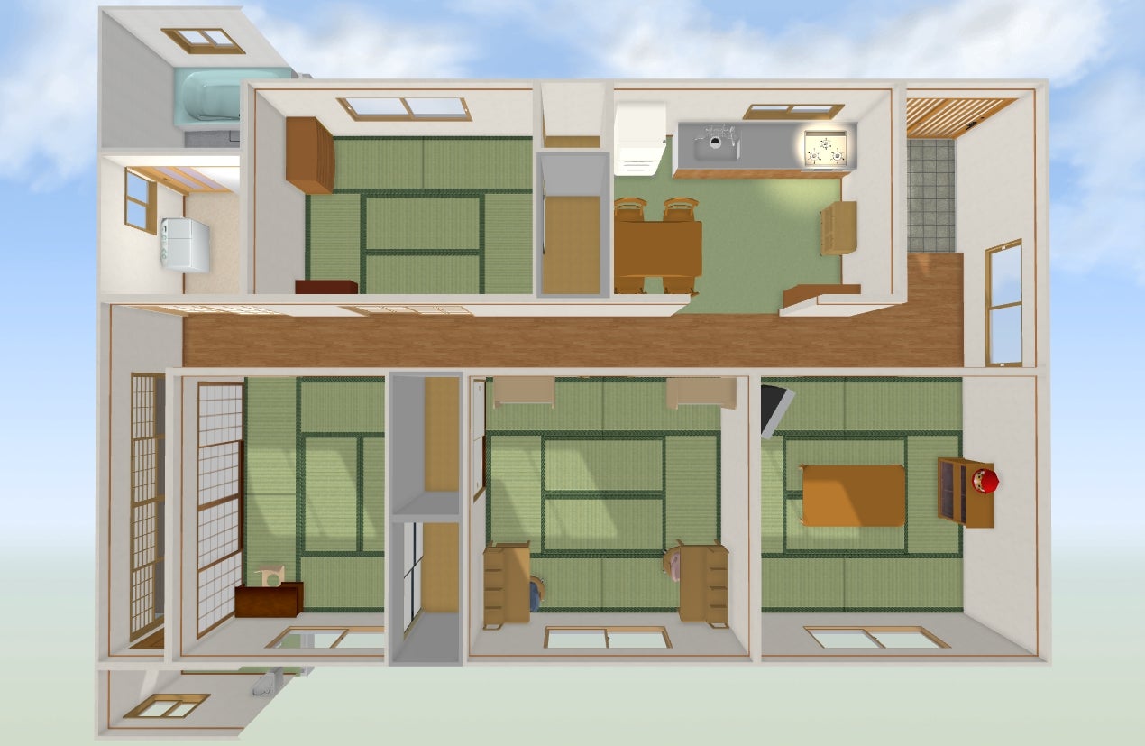 ドラえもん 家 間取り図 のび太クンの家の間取り完成with BG5のブログやりこ～く,ゆる～く,ボチボチと- みんカラ ちびまる子ちゃん