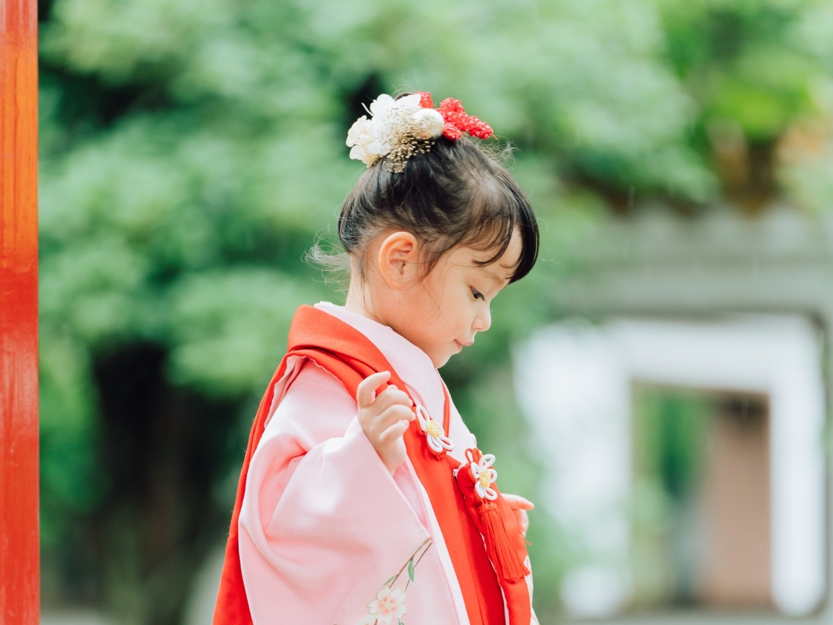 七五三 崩れないキッズヘア ツインお団子 3歳：L093814971ホットペッパービューティ