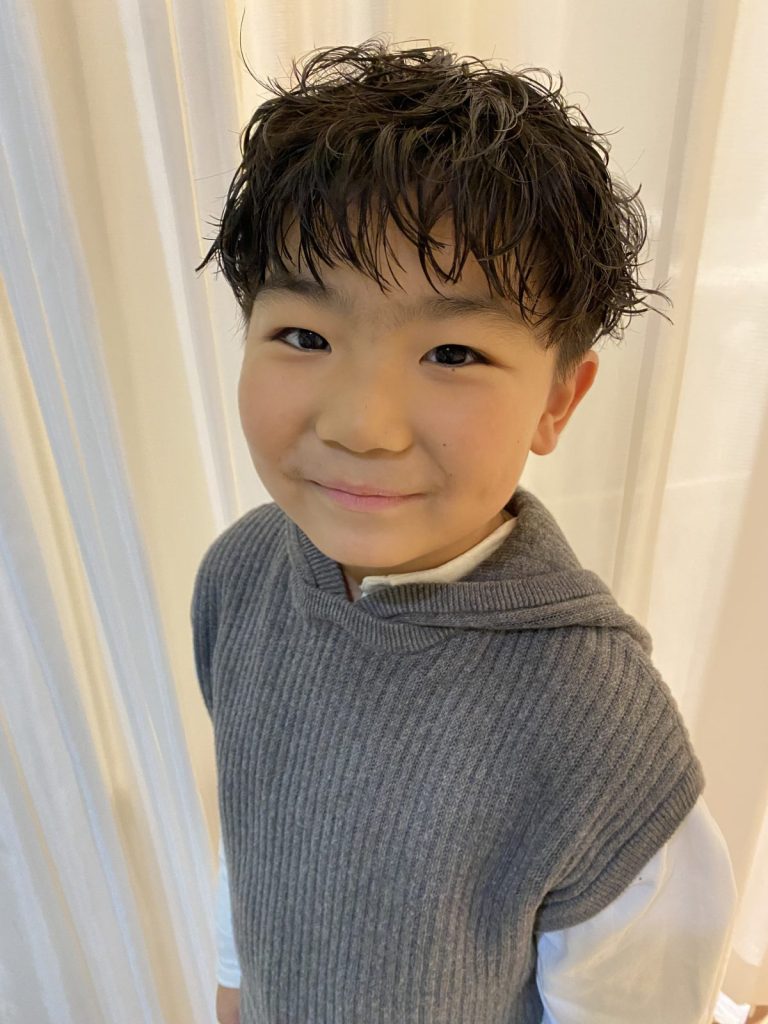 こどもの髪型 パーマ風ボブチョキ友こども専門美容室チョッキンズキッズサロンCHOKKIN'S