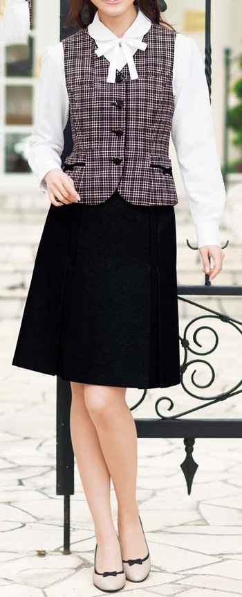 事務服 スカーフ&シュシュ OP131 フォーマル 事務員 受付 カウンターレディ バスガイド コンパニオン ショールーム 制服 かわいいユニフォーム enjoie アンジョア - ショッピング・ショップ通販検索