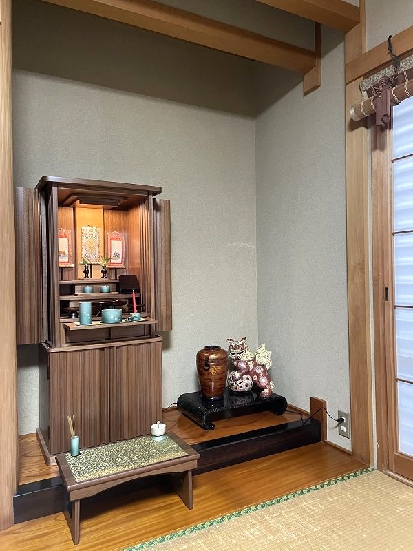 国産 龍王15 京都府木津川市。黒檀仏壇15 設置例