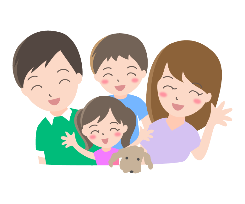 家族のイラスト – カットイラスト制作例株式会社クリエイトサポート