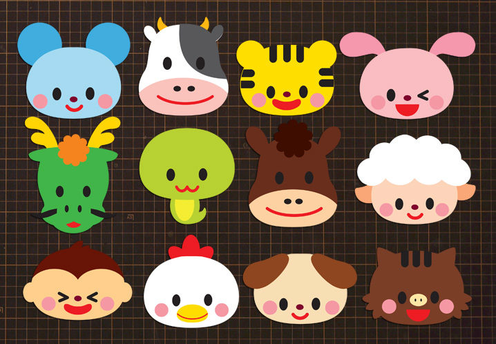 動物 壁面飾り 12匹壁面飾り 「十二支大集合！」の作り方！無料型紙で簡単