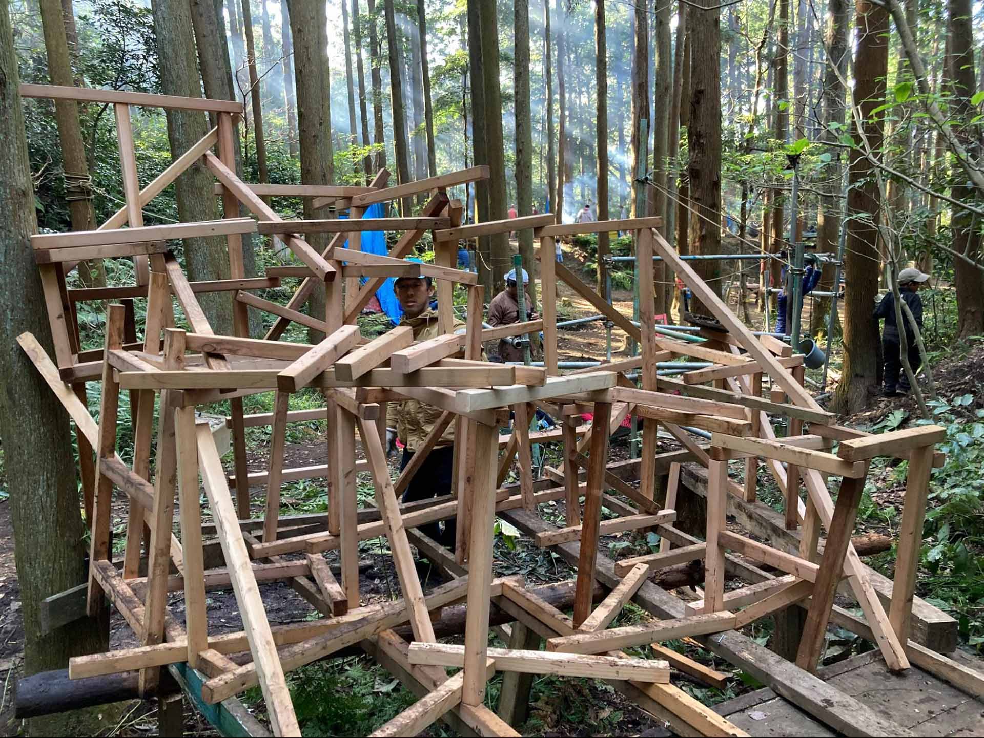 タンスのゲン 現役ママが考えた ジャングルジム 木製 室内 滑り台 子供 天然木