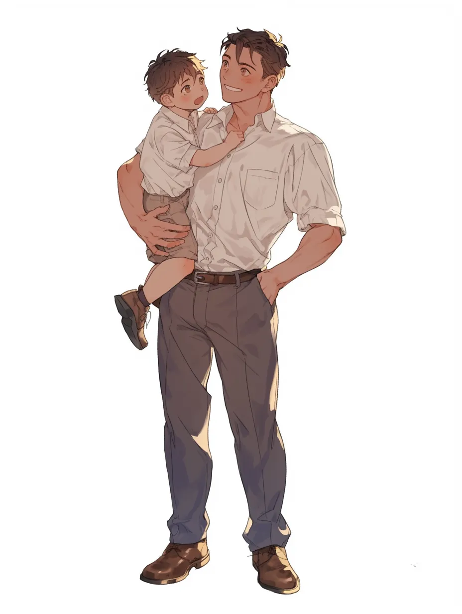 どこかにいそうなお父さん 無料イラスト素材- イラスト素材図鑑