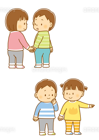 手を繋ぐ子ども達のイラスト イラスト素材7467121- フォトライブラリ