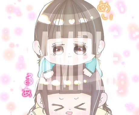 友達とペア画アイコン2人TikTok