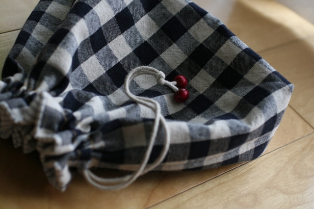 裏地付き巾着の作り方をご紹介