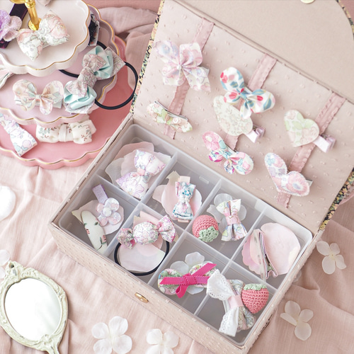 子供用 ヘアアクセサリー 収納ボックス 女の子 ヘアアクセサリーセット おもちゃ 3層 宝石箱 収納 かわいい ヘアピン ゴムバンド 髪飾り ピ :EUREKAショップ - 通販 - Yahoo!ショッピング