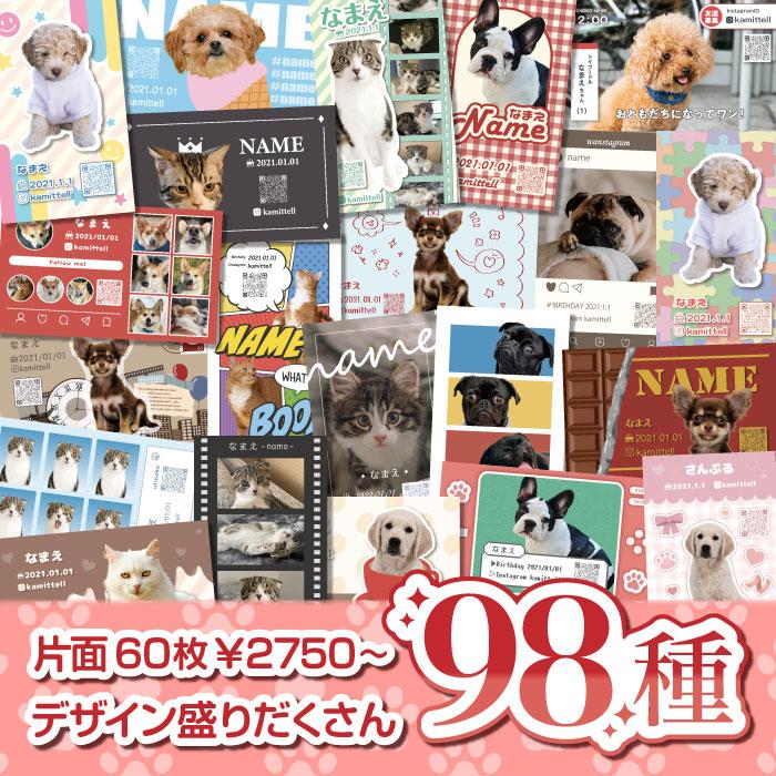 ペット 名刺 オリジナル 名刺作成の通販 by のらり's shopラクマ